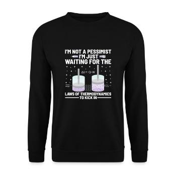 Professeur de sciences Professeur d’école Biologie Chimie P - Sweat-shirt Unisexe - noir - Devant - Alina (178cm) & Michal (187cm)