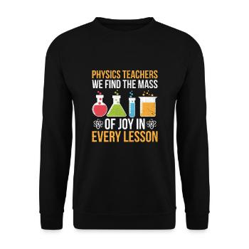 Professeur de sciences Professeur d’école Biologie Chimie P - Sweat-shirt Unisexe - noir - Devant - Alina (178cm) & Michal (187cm)