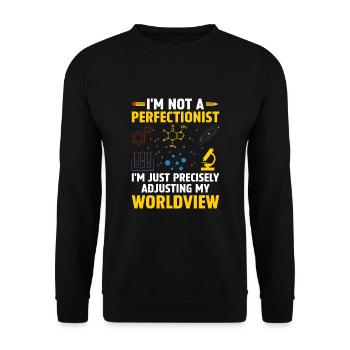 Professeur de sciences Professeur d’école Biologie Chimie P - Sweat-shirt Unisexe - noir - Devant - Alina (178cm) & Michal (187cm)