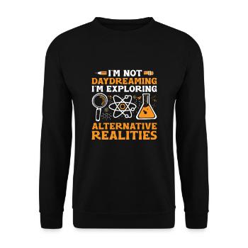 Professeur de sciences Professeur d’école Biologie Chimie P - Sweat-shirt Unisexe - noir - Devant - Alina (178cm) & Michal (187cm)