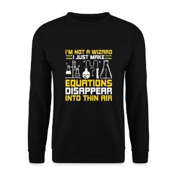 Science Teacher School Teacher Biology Chemistry P - Unisex Sweatshirt - black - Front - Alina (178cm) & Michal (187cm)