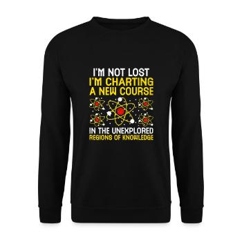 Professeur de sciences Professeur d’école Biologie Chimie P - Sweat-shirt Unisexe - noir - Devant - Alina (178cm) & Michal (187cm)