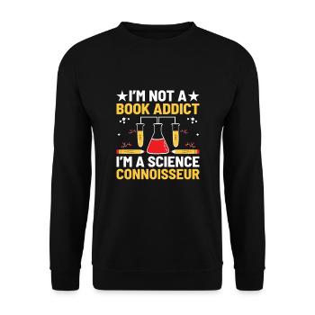 Professeur de sciences Professeur d’école Biologie Chimie P - Sweat-shirt Unisexe - noir - Devant - Alina (178cm) & Michal (187cm)