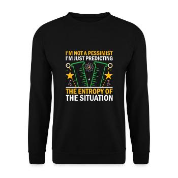 Science Teacher School Teacher Biology Chemistry P - Unisex Sweatshirt - black - Front - Alina (178cm) & Michal (187cm)