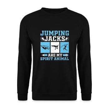 Physical Education Teacher PE Teachers School Spor - Unisex Sweatshirt - black - Front - Alina (178cm) & Michal (187cm)