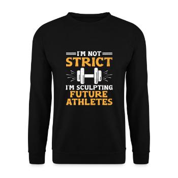Physical Education Teacher PE Teachers School Spor - Unisex Sweatshirt - black - Front - Alina (178cm) & Michal (187cm)