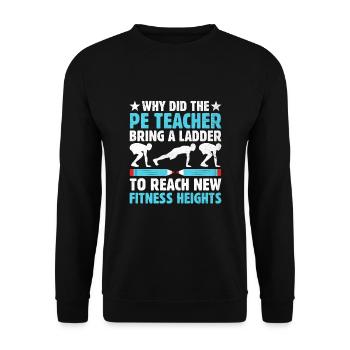 Professeur d’éducation physique Professeurs d’éducation physique École Spor - Sweat-shirt Unisexe - noir - Devant - Alina (178cm) & Michal (187cm)