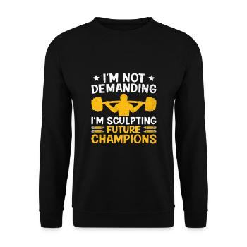Physical Education Teacher PE Teachers School Spor - Unisex Sweatshirt - black - Front - Alina (178cm) & Michal (187cm)