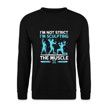 Physical Education Teacher PE Teachers School Spor - Unisex Sweatshirt - black - Front - Alina (178cm) & Michal (187cm)