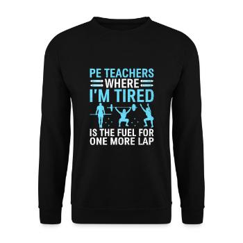 Sportlehrer Sportlehrer Schullehrer - Unisex Pullover - Schwarz - Vorne - Alina (178cm) & Michal (187cm)