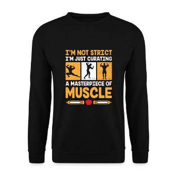 Physical Education Teacher PE Teachers School Spor - Unisex Sweatshirt - black - Front - Alina (178cm) & Michal (187cm)