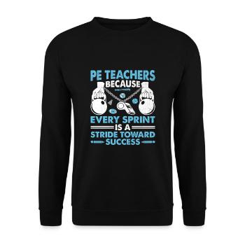Sportlehrer Sportlehrer Schullehrer - Unisex Pullover - Schwarz - Vorne - Alina (178cm) & Michal (187cm)