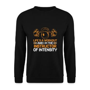 Physical Education Teacher PE Teachers School Spor - Unisex Sweatshirt - black - Front - Alina (178cm) & Michal (187cm)