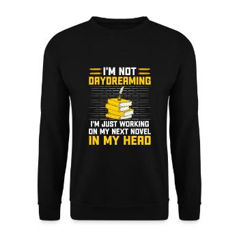 Literature Teacher School Teacher Funny Teachers S - Unisex Sweatshirt - black - Front - Alina (178cm) & Michal (187cm)