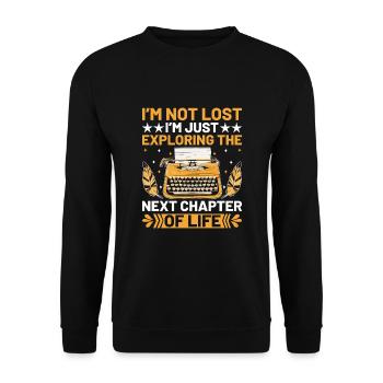Literature Teacher School Teacher Funny Teachers S - Unisex Sweatshirt - black - Front - Alina (178cm) & Michal (187cm)