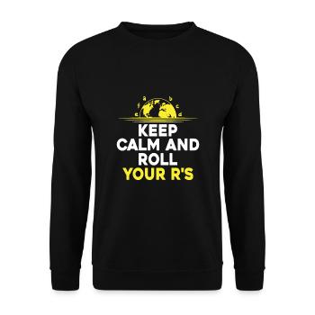 Foreign Language Teacher School Languages Teachers - Unisex Sweatshirt - black - Front - Alina (178cm) & Michal (187cm)