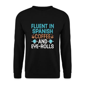 Foreign Language Teacher School Languages Teachers - Unisex Sweatshirt - black - Front - Alina (178cm) & Michal (187cm)