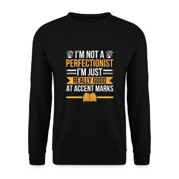 Foreign Language Teacher School Languages Teachers - Unisex Sweatshirt - black - Front - Alina (178cm) & Michal (187cm)