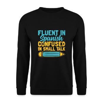 Foreign Language Teacher School Languages Teachers - Unisex Sweatshirt - black - Front - Alina (178cm) & Michal (187cm)