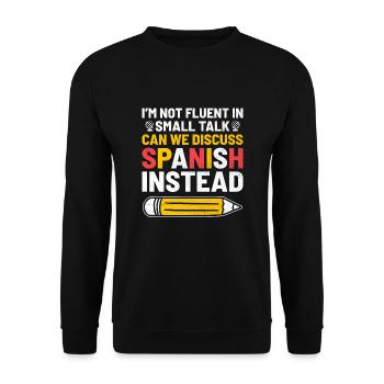 Foreign Language Teacher School Languages Teachers - Unisex Sweatshirt - black - Front - Alina (178cm) & Michal (187cm)
