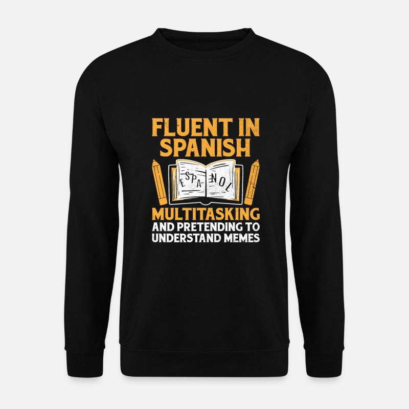 Fremdsprachenlehrer Schule Sprachlehrer - Unisex Pullover - Schwarz