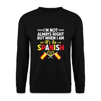 Foreign Language Teacher School Languages Teachers - Unisex Sweatshirt - black - Front - Alina (178cm) & Michal (187cm)