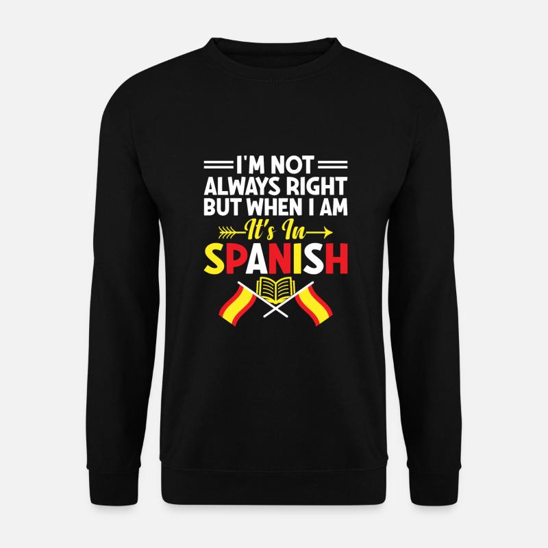Fremdsprachenlehrer Schule Sprachlehrer - Unisex Pullover - Schwarz