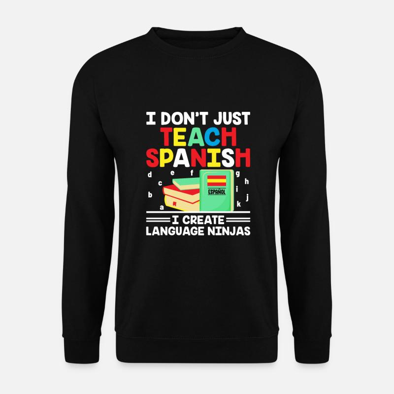 Fremdsprachenlehrer Schule Sprachlehrer - Unisex Pullover - Schwarz