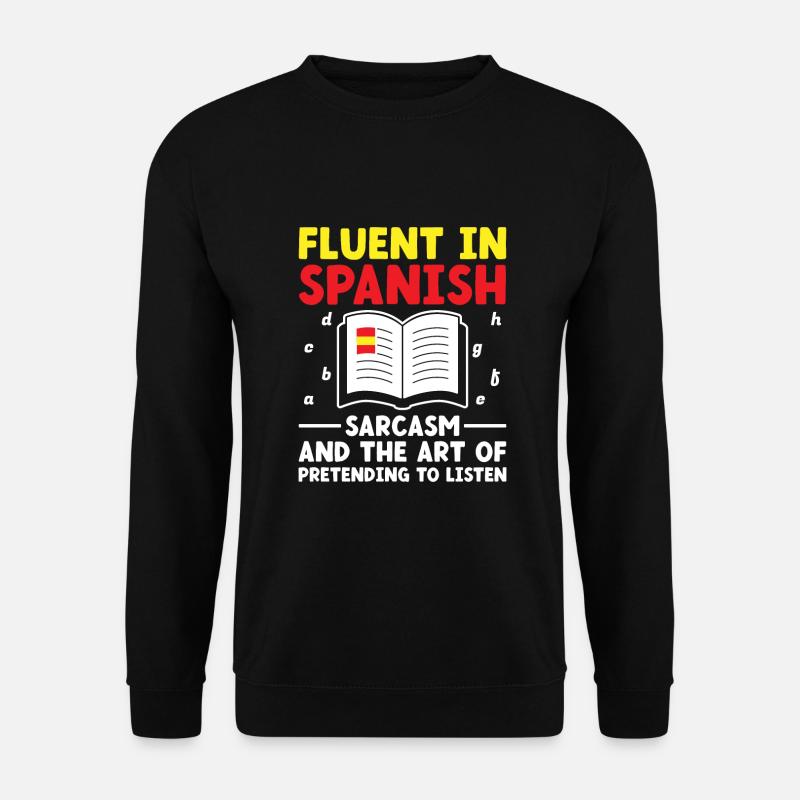 Fremdsprachenlehrer Schule Sprachlehrer - Unisex Pullover - Schwarz