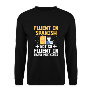 Foreign Language Teacher School Languages Teachers - Unisex Sweatshirt - black - Front - Alina (178cm) & Michal (187cm)