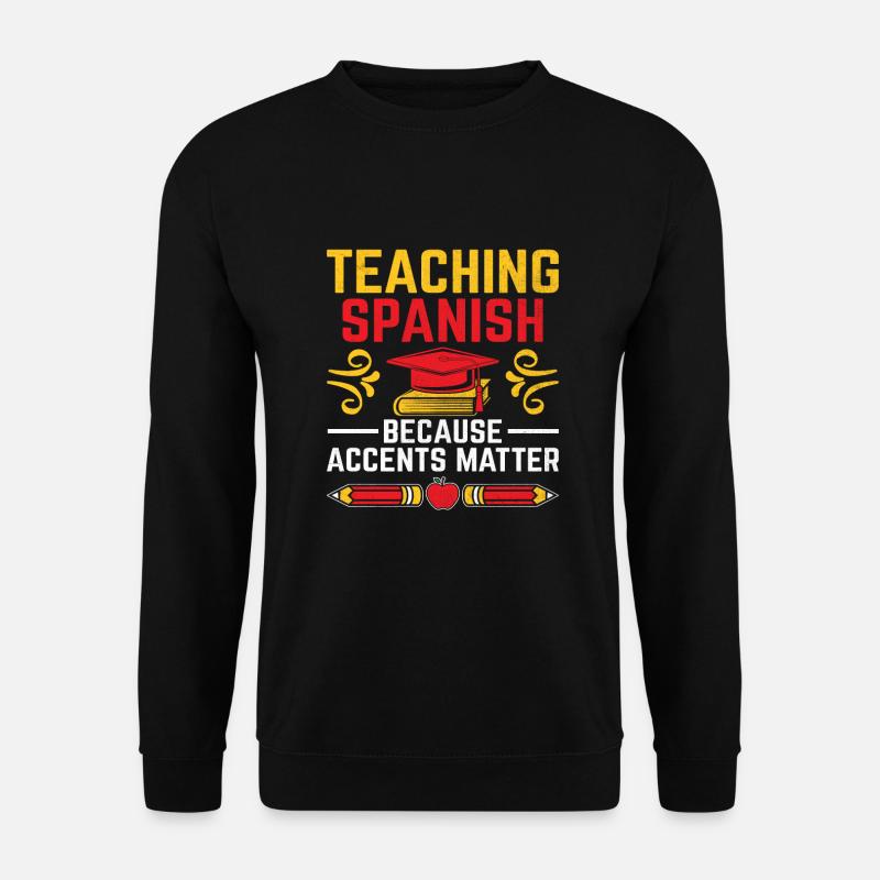 Fremdsprachenlehrer Schule Sprachlehrer - Unisex Pullover - Schwarz