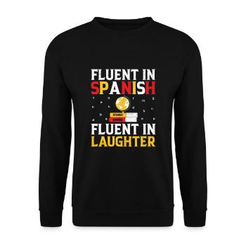 Foreign Language Teacher School Languages Teachers - Unisex Sweatshirt - black - Front - Alina (178cm) & Michal (187cm)