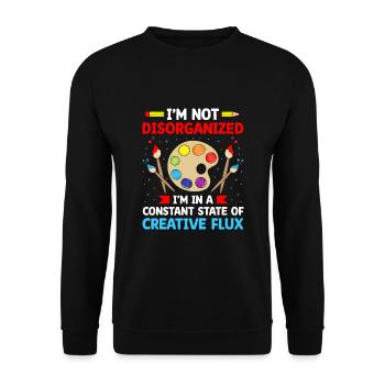 Art Teacher School Teacher Funny Art Teachers Scho - Unisex Sweatshirt - black - Front - Alina (178cm) & Michal (187cm)