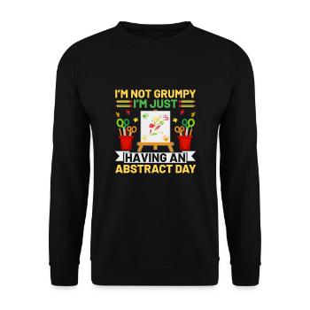 Art Teacher School Teacher Funny Art Teachers Scho - Unisex Sweatshirt - black - Front - Alina (178cm) & Michal (187cm)