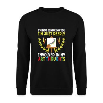 Kunstlehrer Schullehrer Lustige Kunstlehrer Scho - Unisex Pullover - Schwarz - Vorne - Alina (178cm) & Michal (187cm)