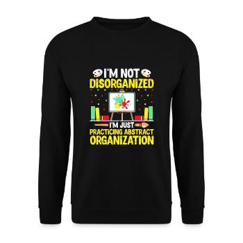 Kunstlehrer Schullehrer Lustige Kunstlehrer Scho - Unisex Pullover - Schwarz - Vorne - Alina (178cm) & Michal (187cm)