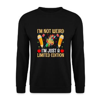 Art Teacher School Teacher Funny Art Teachers Scho - Unisex Sweatshirt - black - Front - Alina (178cm) & Michal (187cm)