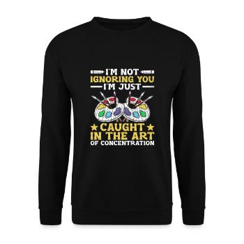 Kunstlehrer Schullehrer Lustige Kunstlehrer Scho - Unisex Pullover - Schwarz - Vorne - Alina (178cm) & Michal (187cm)