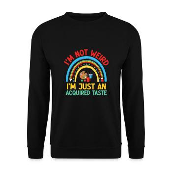 Kunstlehrer Schullehrer Lustige Kunstlehrer Scho - Unisex Pullover - Schwarz - Vorne - Alina (178cm) & Michal (187cm)