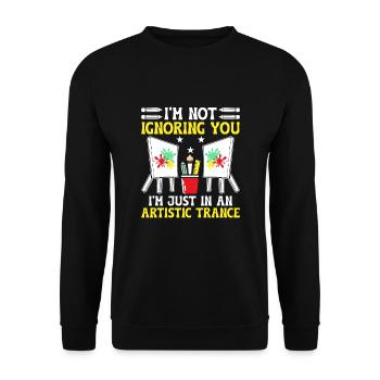Art Teacher School Teacher Funny Art Teachers Scho - Unisex Sweatshirt - black - Front - Alina (178cm) & Michal (187cm)