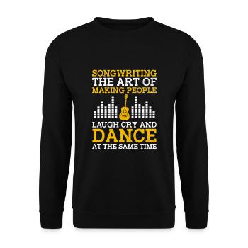 Musician Songwriter Singer Musician Music Music Pr - Unisex Sweatshirt - black - Front - Alina (178cm) & Michal (187cm)