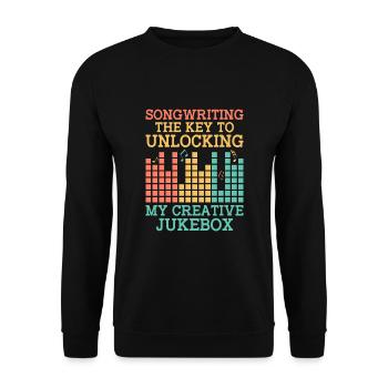 Musician Songwriter Singer Musician Music Music Pr - Unisex Sweatshirt - black - Front - Alina (178cm) & Michal (187cm)