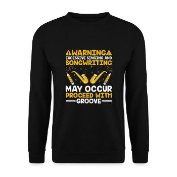 Musician Songwriter Singer Musician Music Music Pr - Unisex Sweatshirt - black - Front - Alina (178cm) & Michal (187cm)