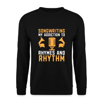 Musician Songwriter Singer Musician Music Music Pr - Unisex Sweatshirt - black - Front - Alina (178cm) & Michal (187cm)
