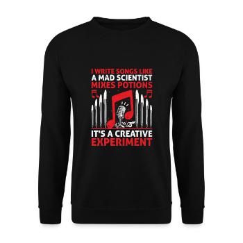 Musician Songwriter Singer Musician Music Music Pr - Unisex Sweatshirt - black - Front - Alina (178cm) & Michal (187cm)