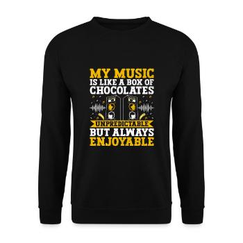 Musician Songwriter Singer Musician Music Music Pr - Unisex Sweatshirt - black - Front - Alina (178cm) & Michal (187cm)