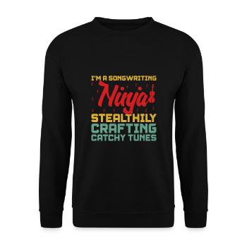 Musician Songwriter Singer Musician Music Music Pr - Unisex Sweatshirt - black - Front - Alina (178cm) & Michal (187cm)