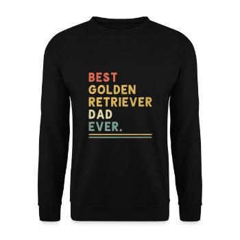 Best Golden Retriever Dad Ever Golden Retrievers G - Unisex Sweatshirt - black - Front - Alina (178cm) & Michal (187cm)