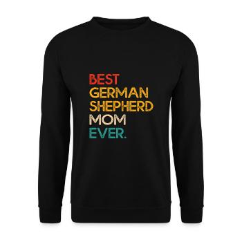 Best German Shepherd Mom Ever GSD Dog Lover - Unisex Sweatshirt - black - Front - Alina (178cm) & Michal (187cm)