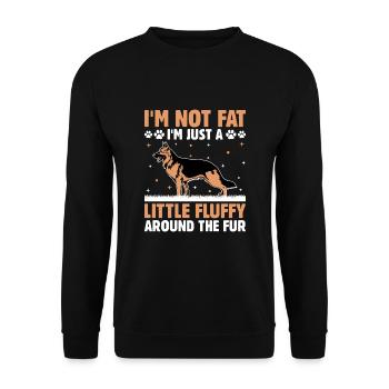 Je ne suis pas gros, je suis juste un peu moelleux autour du Fu - Sweat-shirt Unisexe - noir - Devant - Alina (178cm) & Michal (187cm)